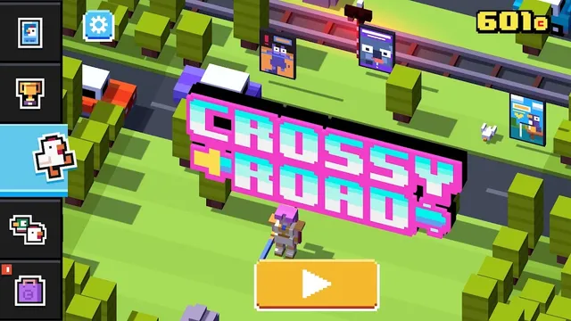 Ecra de Crossy Road