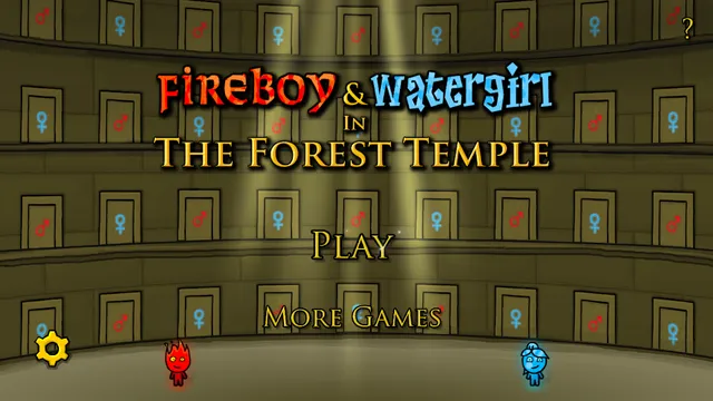 Ecra do jogo Fireboy and Watergirl