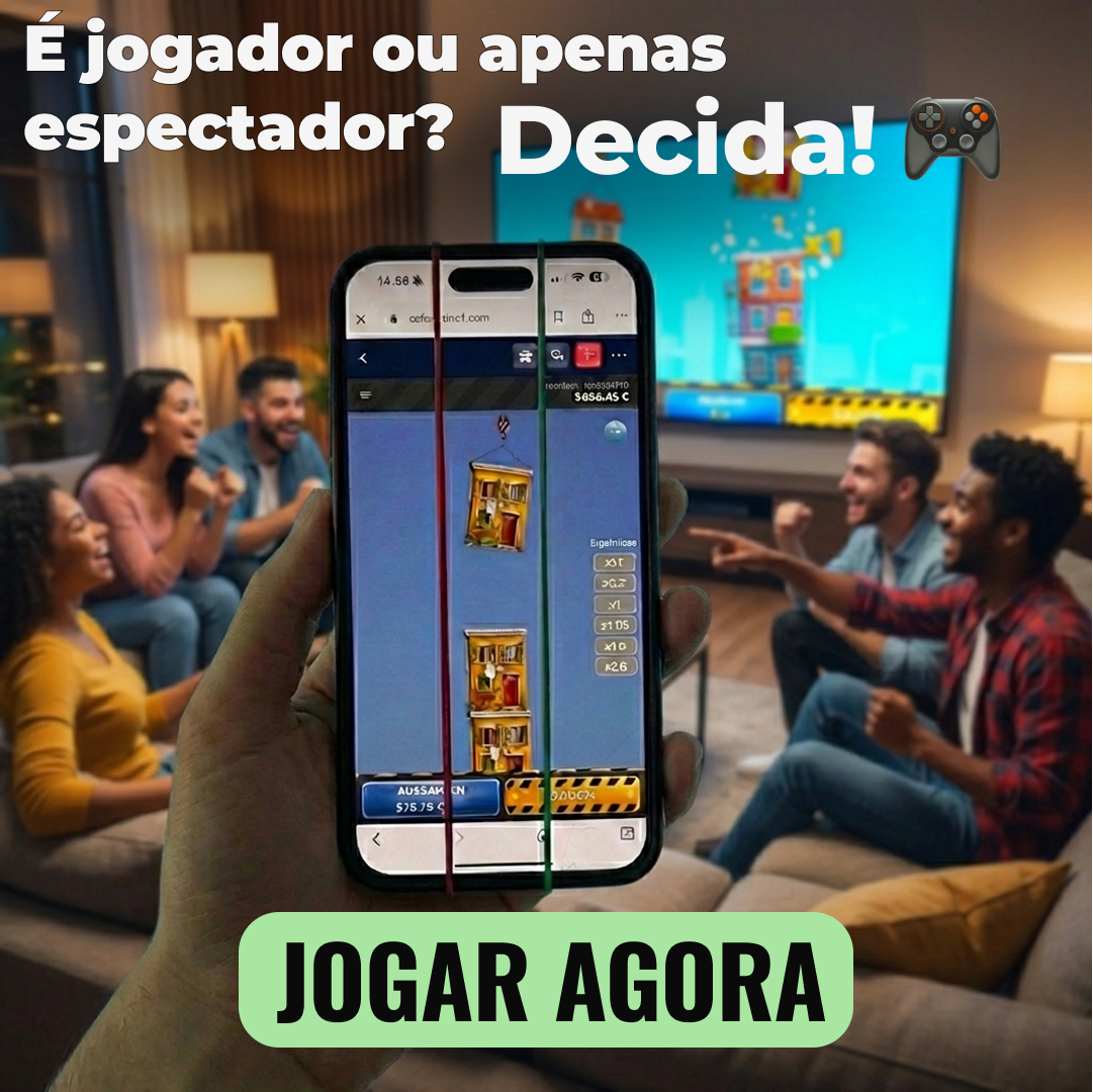 Jogadores a verem o truque das torres num ecra